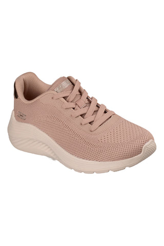 Sneakers bianche in tessuto lavabili in lavatrice Skechers Bobs Squad Waves Current Look