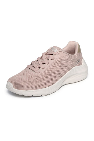 Sneakers bianche in tessuto lavabili in lavatrice Skechers Bobs Squad Waves Current Look