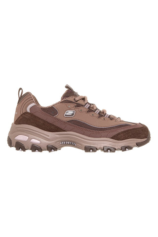 Braune Skechers D'Lites Modern Classic Sneaker