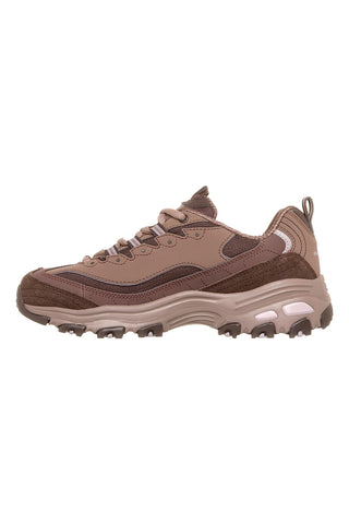Braune Skechers D'Lites Modern Classic Sneaker