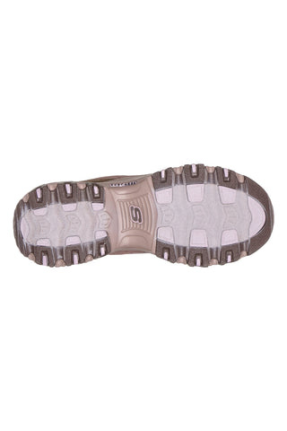 Braune Skechers D'Lites Modern Classic Sneaker