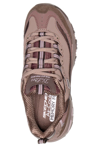 Braune Skechers D'Lites Modern Classic Sneaker