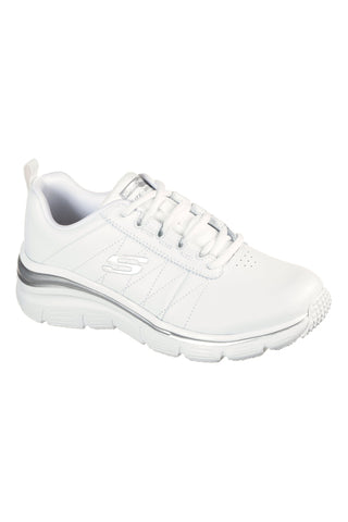 Sneakers bianche in pelle Skechers Fashion Fit Effortless