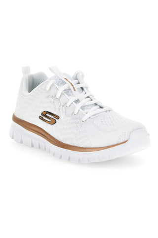 Sneakers bianche lavabili in lavatrice Skechers Graceful Get Connected