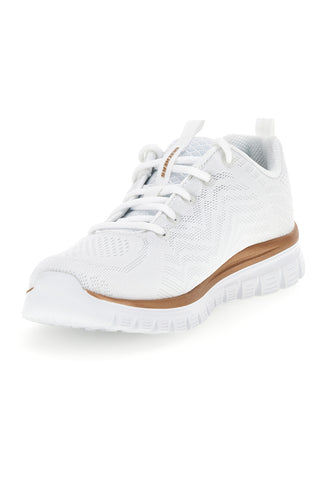 Sneakers bianche lavabili in lavatrice Skechers Graceful Get Connected