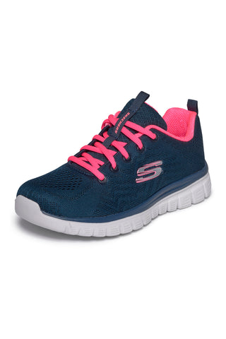 Sneakers blu lavabili in lavatrice Skechers Graceful Get Connected