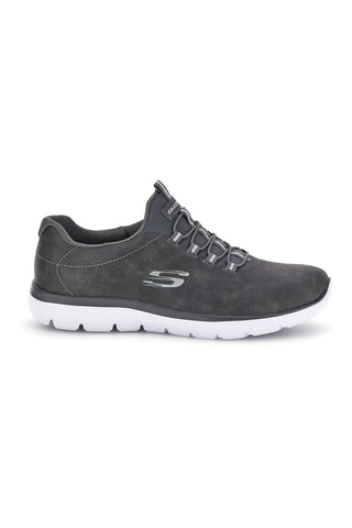 Sneakers grigie slip-on lavabili in lavatrice Skechers Summits Itz Bazik