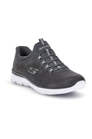 Sneakers grigie slip-on lavabili in lavatrice Skechers Summits Itz Bazik