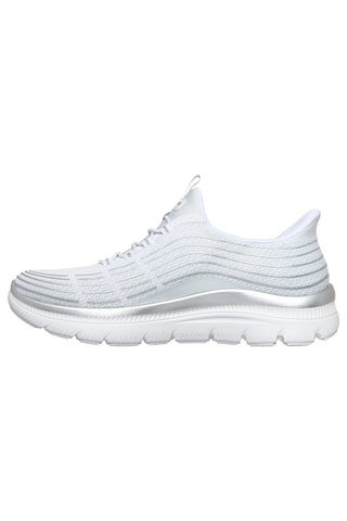 Sneakers bianche lavabili in lavatrice Skechers Summits Plus Soft Luster