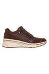 Sneakers marroni con zip laterale Skechers Billion Flex Luxe Up