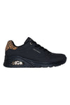 Sneakers nere con inserto animalier e ammortizzazione ad aria Skechers Uno Jungle Nite