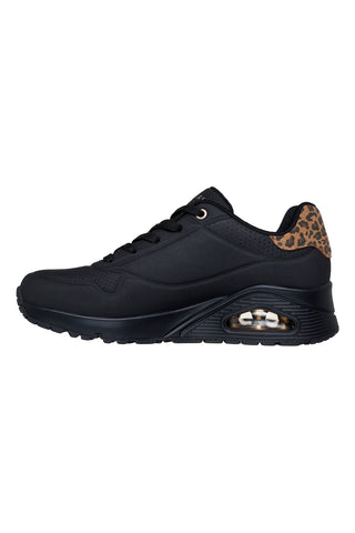 Sneakers nere con inserto animalier e ammortizzazione ad aria Skechers Uno Jungle Nite