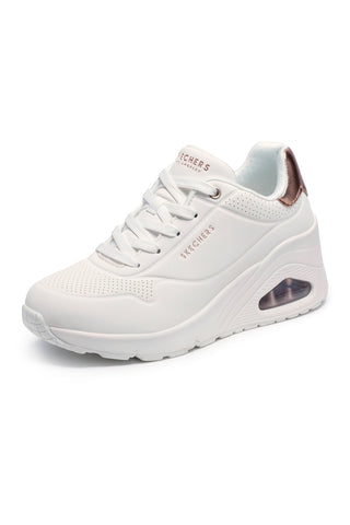 Sneakers bianche Skechers Uno Wedge Hi Steps