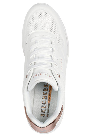 Sneakers bianche Skechers Uno Wedge Hi Steps