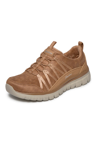 Sneakers nocciola lavabili in lavatrice Skechers Graceful Cozy Hug