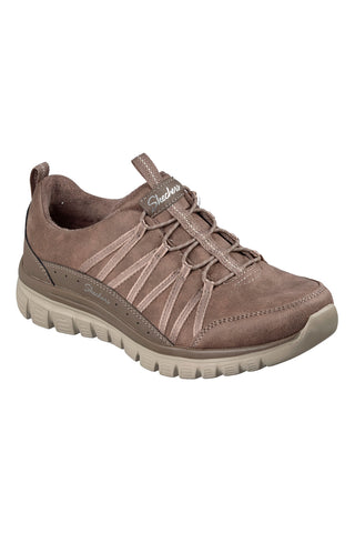 Scarpe sportive Taupe Perform Tex Skechers Graceful Cozy Hug