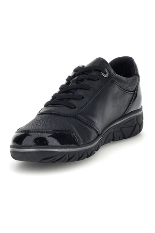 Sneakers nere con inserti in effetto vernice zip e pianta larga Relife 1298068872680101F