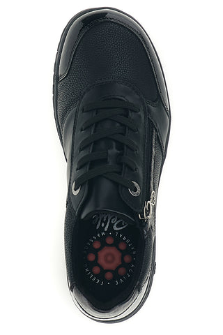 Sneakers nere con inserti in effetto vernice zip e pianta larga Relife 1298068872680101F