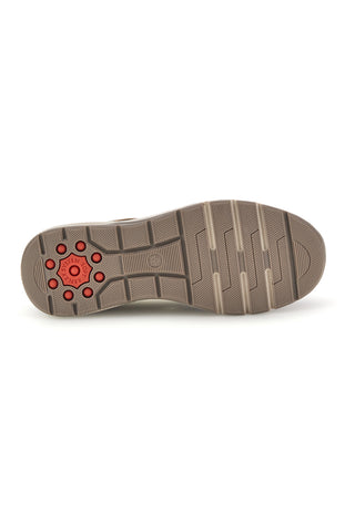 Sneakers tortora con inserto in fantasia pitonata zip e sottopiede in pelle Relife 68872580711