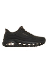 Schwarze Slip-On-Sneaker Skechers Uno Glide-Step Glide On Air