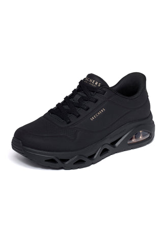 Schwarze Slip-On-Sneaker Skechers Uno Glide-Step Glide On Air