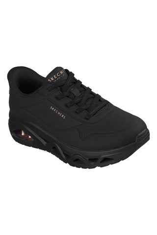 Schwarze Slip-On-Sneaker Skechers Uno Glide-Step Glide On Air