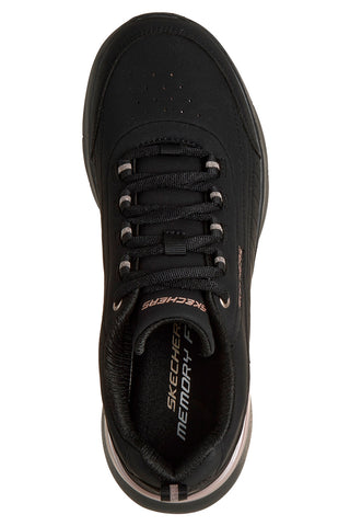 Schwarze Sneaker von Skechers: Skech-Air Dynamight 2.0 Modern Glimpse