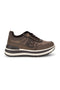 Braune Sneaker mit Plateau-Sohle von Laura Biagiotti 9833