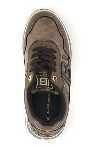 Braune Sneaker mit Plateau-Sohle von Laura Biagiotti 9833