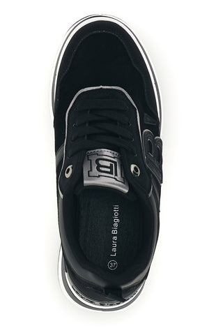 Schwarze Sneaker mit Plateau-Sohle von Laura Biagiotti 9833