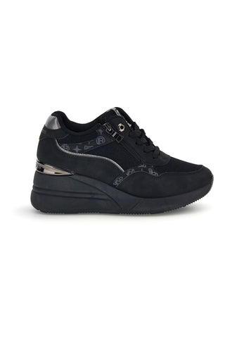 Schwarze Sneaker mit erhöhtem Absatz von Laura Biagiotti 9840