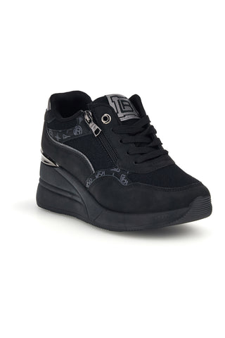 Schwarze Sneaker mit erhöhtem Absatz von Laura Biagiotti 9840