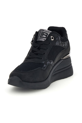 Schwarze Sneaker mit erhöhtem Absatz von Laura Biagiotti 9840