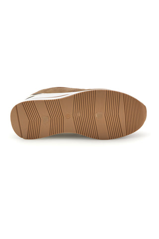 Beigefarbene Sneaker mit erhöhtem Absatz von Laura Biagiotti 9840