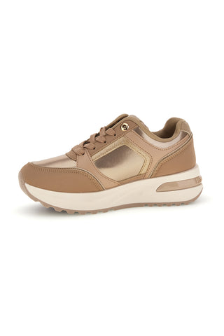 Kamelbraune Sneaker mit Plateausohle von Laura Biagiotti, Modell 9813