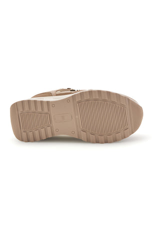 Kamelbraune Sneaker mit Plateausohle von Laura Biagiotti, Modell 9813