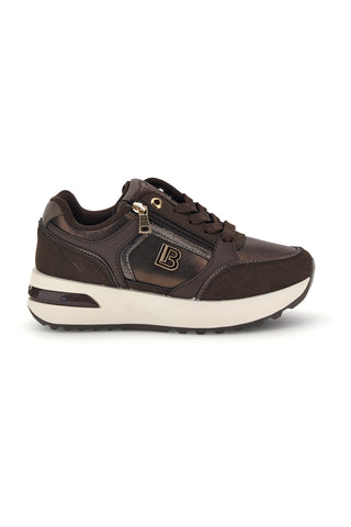 Braune Sneaker mit Plateau-Sohle von Laura Biagiotti, Modell 9813