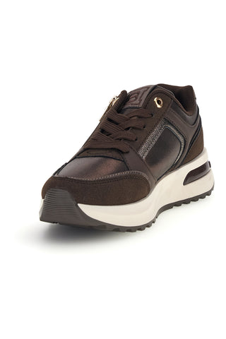 Braune Sneaker mit Plateau-Sohle von Laura Biagiotti, Modell 9813