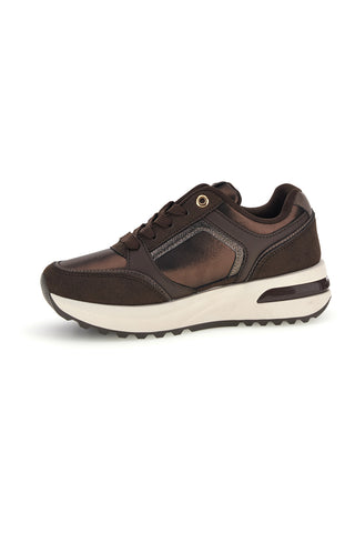 Braune Sneaker mit Plateau-Sohle von Laura Biagiotti, Modell 9813