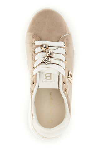 Beigefarbene Sneaker mit Plateau-Sohle von Laura Biagiotti 9820