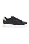 Sneakers nere con dettaglio glitter oro Levi's Bell JR 261S