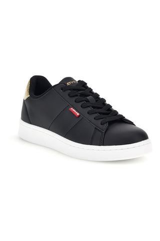 Sneakers nere con dettaglio glitter oro Levi's Bell JR 261S
