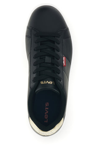 Sneakers nere con dettaglio glitter oro Levi's Bell JR 261S