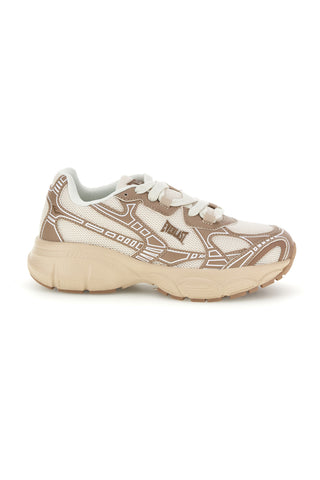 Beigefarbene Sneaker mit Plateau-Sohle Everlast EV3744