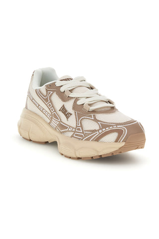 Beigefarbene Sneaker mit Plateau-Sohle Everlast EV3744