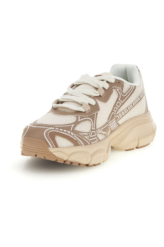 Beigefarbene Sneaker mit Plateau-Sohle Everlast EV3744
