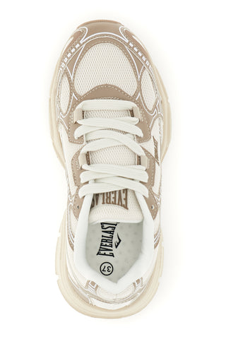 Beigefarbene Sneaker mit Plateau-Sohle Everlast EV3744