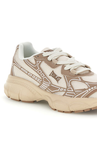 Beigefarbene Sneaker mit Plateau-Sohle Everlast EV3744