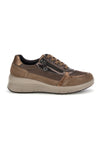 Scarpe marroni con inserti in pelle e lacci Imac 205710715217