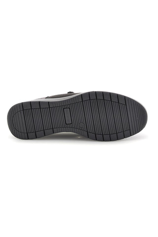 Scarpe grigie in pelle con lacci e zip Imac 205721717018
